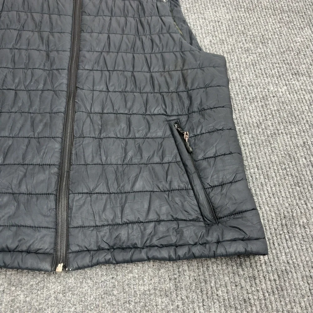 Banana‎ Republic Puffer Vest Mens L Black Polyester Quilted Camo Lined Gorpcore